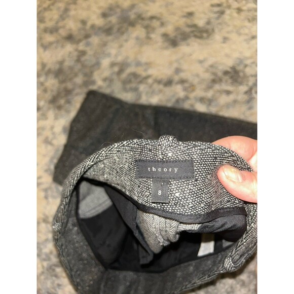 Theory Womens Wool Blend Pants Tapered Straight Leg Trousers‎ Office Business 8 - Picture 7 of 7